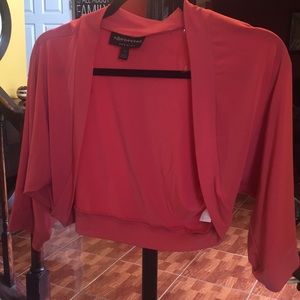 Coral colored bolero